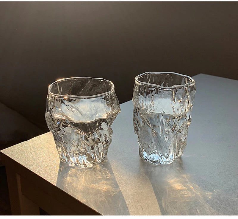 Twisted Irregular Glass Cup