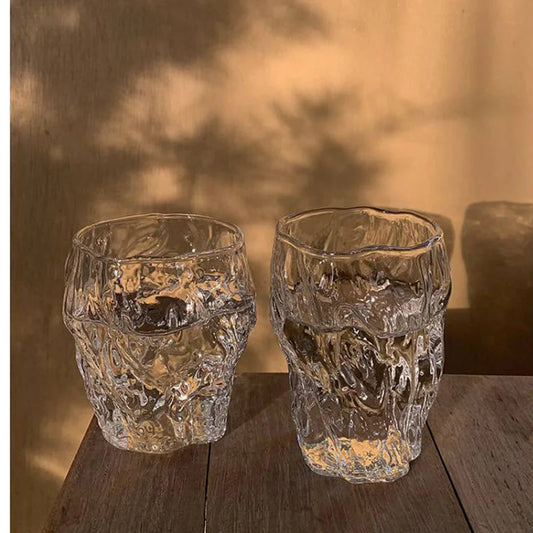 Twisted Irregular Glass Cup